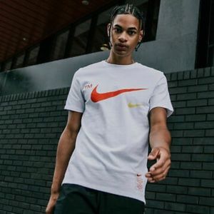 Nike Sportswear Microband White T-Shirt Men's 2XL